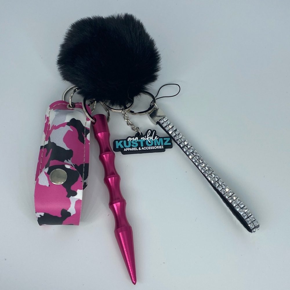 Camo1 Safety Keychain Set